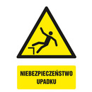 Znak TDC, Niebezpiecze�stwo upadku