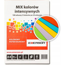 Papier ksero A4 80g mix intensywny 100ark Czerwony, Fuksja, Ciemny Niebieski, Ciemny Zielony, �&oacute;�ty xem1001pwn EMERSON