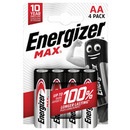 Bateria alkaliczna AA / LR6 Energizer MAX - 4 sztuki (blister)