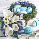 Serwetki Wielkanocne do koszyczka 33x33cm papierowe 20 sztuk na st&oacute;� WN-098 AHA