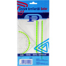 Zestaw kre�larski kolor z linijk� 16cm w etui 2010