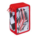 Pi&oacute;rnik szkolny GIMBOO, z wyposa�eniem, 3 komory, wy�cigi, czerwony