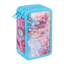 Pi&oacute;rnik szkolny GIMBOO, z wyposa�eniem, 3 komory, sweet, r&oacute;�owy