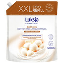 Kremowe myd�o w p�ynie LUKSJA, bawe�na, zapas 1500ml