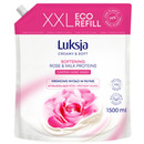 Kremowe myd�o w p�ynie LUKSJA, r&oacute;�a, zapas 1500ml