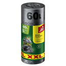 Worki na �mieci JAN NIEZB�DNY, magnum flex, z ta�m�, 60l, 20szt., szare