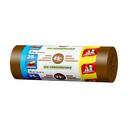 Worki na �mieci JAN NIEZB�DNY, do segregacji, easy pack, 35l, 20szt., br�zowe