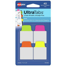 Zakadki indeksujce samoprzylepne 25,4x38,1mm przezroczyste z neonow zakadk Ultra Tabs 74759 AVERY ZWECKFORM