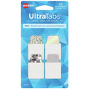 Zak�adki indeksuj�ce samoprzylepne 25,4x38,1mm srebrne holograficzne Ultra Tabs 74178 AVERY ZWECKFORM