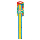 Linijka plastikowa KEYROAD, w ksztacie klocka Lego, 30cm, zawieszka, mix kolorów