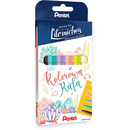 Pisak PENTEL BRUSH SIGN PEN kpl. 6 kolor&oacute;w SES15C