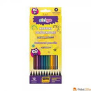 Kredki o�&oacute;wkowe wykonane z czarnego drewna + temper&oacute;wka metaliczne SSC118