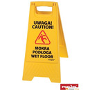 Stojak ze znakiem Wet FLOOR / MOKRA POD�OGA REIS