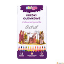 Kredki o�&oacute;wkowe okr�g�e 12kol. ARTIST met.opakowanie SSC114