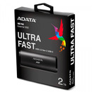 Adata Dysk zewn�trzny SSD SE760 2TB USB3.2-A/C czarny