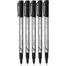 Cienkopis kre�larski CK-01-08/A czarny 5szt EKO etui 405-527EKO RYSTOR