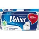 Papier toaletowy delikatnie biay (8 rolek) 3 warstwy VELVET 153.133