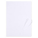 Teczka wiązana OFFICE PRODUCTS Premium, karton, A4, 350gsm, 3-skrz., biała