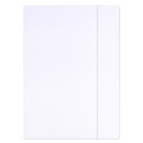 Teczka z gumką OFFICE PRODUCTS Premium, karton, A4, 350gsm, 3-skrz., biała