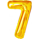 Balon foliowy z�ota cyfra 7 BCF-955-7 GO PARTY