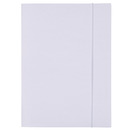 Teczka z gumką OFFICE PRODUCTS Budget Pro, karton, biała wewn., A4, 250gsm, 3-skrz., biała