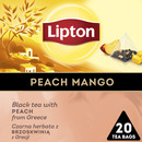 Herbata LIPTON Discovery Collection, czarna, brzoskwinia i mango, 20 piramidek