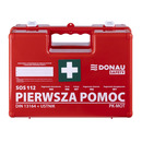 Apteczka DONAU SAFETY, plastikowa, K-10 +A, pomaraczowa
