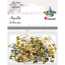 Agrafki zote / srebrne mini 18mm (100 szt) 623218 TITANUM