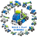 Zestaw klock&oacute;w konstrukcyjnych niebieski