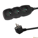 Listwa zasilaj�ca przed�u�acz 3 gniazda czarna 1,5m ESPERANZA ELK203K