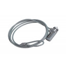 Blokada kablowa Q-CONNECT, do monitora/laptopa, na zamek szyfrowy, 1, 8m, szara