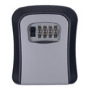 Skrytka na klucze DONAU TECH, 115x95x40 mm, czarno-srebrna