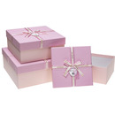 Zestaw pude�ek ozdobnych PUG-23229-KW CREAM (3szt) ROZETTE