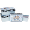 Zestaw pude�ek ozdobnych PUD-23267-PR (3szt) ROZETTE