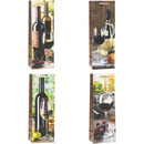 Torebka prezentowa 12x36x9cm na butelk� Lux TBF-24053-BB ROZETTE