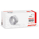 Etykiety cenowe w rolce do metkownicy jednorz�dowej, 26x12 mm, (6 sztuk) czerwone neon faliste, trwa�y klej METO M30014351