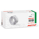 Etykiety cenowe w rolce do metkownicy dwurz�dowej, 26x16 mm, (6 sztuk) bia�e faliste, trwa�y klej METO M30014334