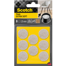 Bardzo mi�kkie podk�adki z we�ny SCOTCH, okr�g�e, 25mm, 8 szt., be�owe