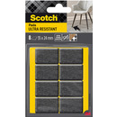 Podk�adki przylepne SCOTCH, prostok�tne, 35x24mm, 8 szt., czarne