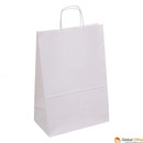 Torba papierowa ECOBAG 305x170x425mm bia�a 100g ekologiczna