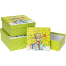 Zestaw pude�ek ozdobnych PUD-22004-KW-GL (3szt) ROZETTE