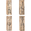 Torebka prezentowa 12x36x9cm Lux TBF-24047-BB ROZETTE