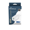 �adowarka MEDIARANGE 65W, szybkie �adowanie, 2xUSB-C + 1xUSB-A, bia�y
