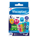 Plastry dzieci�ce VISCOPLAST Monsters, 2 rozmiary, 20 szt., pude�ko