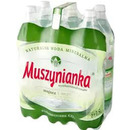 Woda MUSZYNIANKA 1.5L niskonasycona CO2 zgrzewka 6 szt. (zielona) KAUCJA