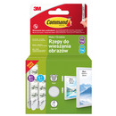 Rzepy COMMAND™ (17203WHI-12-PTGR-VP), do wieszania obrazów, ma³e i ¶rednie, zestaw 4+8 par (24 rzepy), bia³e