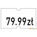 Etykiety cenowe w rolce do metkownicy jednorz�dowej Meto 21x12 mm, bia�e opakowanie 6 rolek M30014356