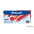 Naboje do pi&oacute;r, d�ugie czerwone 300004109 PELIKAN