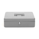Kasetka na pieni�dze Q-CONNECT, ekstra du�a, 330x235x90mm, srebrna
