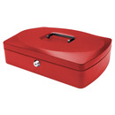 Kasetka na pieni�dze Q-CONNECT, ekstra du�a, 330x235x90mm, czerwona